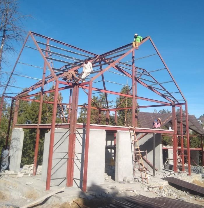 PAF Kalabagh Huts, steel frame
